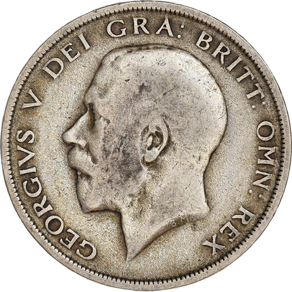 Coin, Great Britain, George V, 1/2 Crown, 1920, VF(30-35), Silver, KM:818.1a