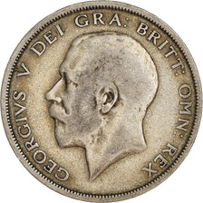 Coin, Great Britain, George V, 1/2 Crown, 1920, VF(20-25), Silver, KM:818.1a