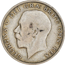 Coin, Great Britain, George V, 1/2 Crown, 1922, VF(20-25), Silver, KM:818.1a