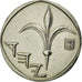 Moneta, Israel, New Sheqel, 1988, EF(40-45), Miedź-Nikiel, KM:160