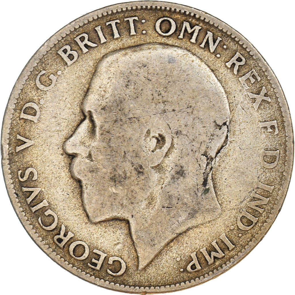 Coin, Great Britain, George V, Florin, Two Shillings, 1921, VF(20-25), Silver