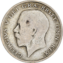 Coin, Great Britain, George V, 1/2 Crown, 1922, VF(20-25), Silver, KM:818.1a