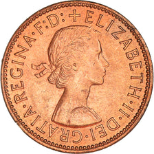 Coin, Great Britain, Elizabeth II, 1/2 Penny, 1964, MS(63), Bronze, KM:896