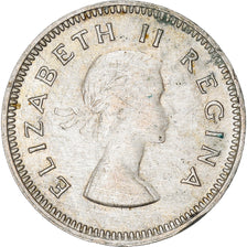 Coin, South Africa, Elizabeth II, 3 Pence, 1955, AU(50-53), Silver, KM:47