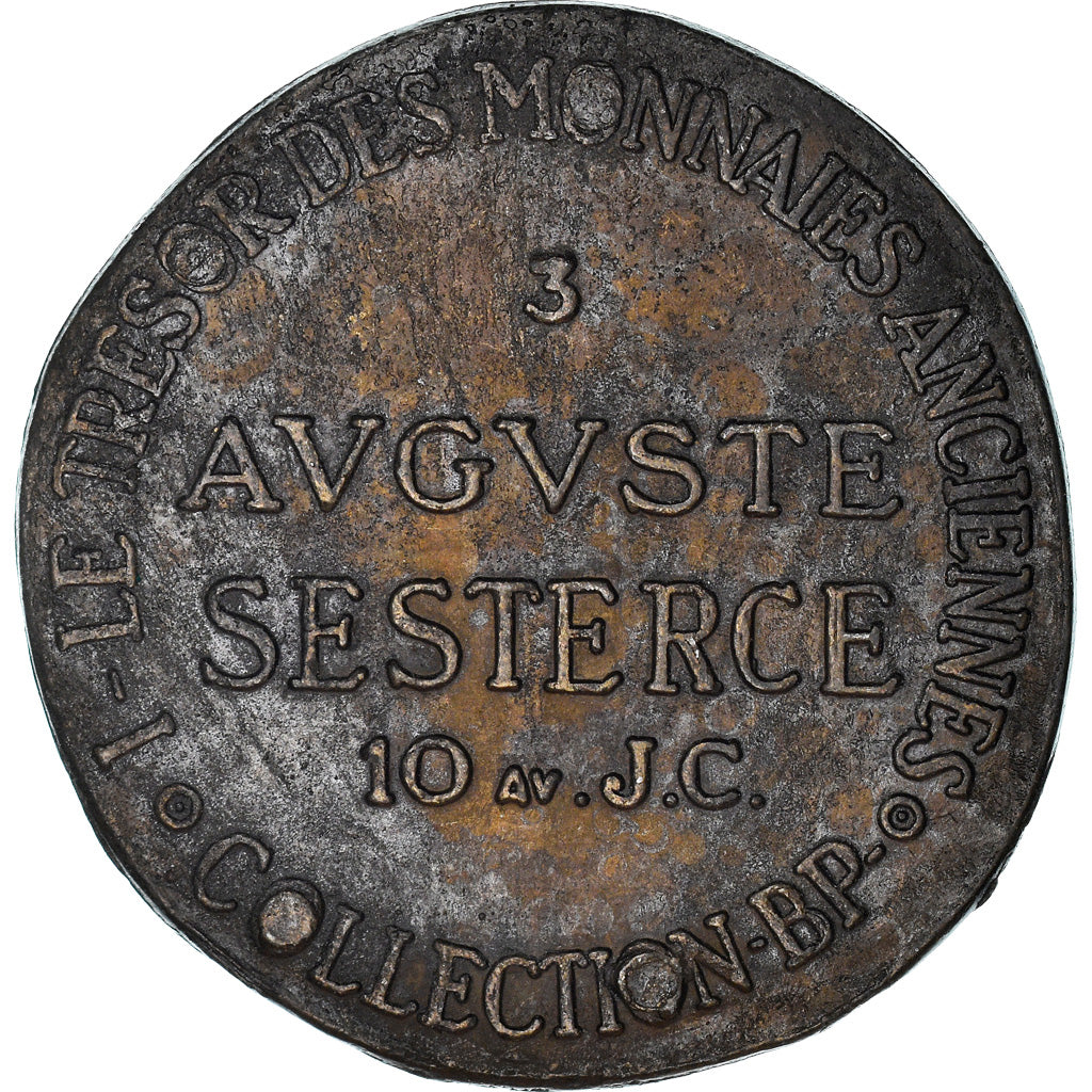 Francia, Token, Collection BP, Sesterce d'Auguste, SPL, Rame