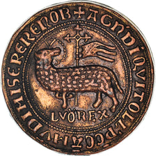 France, Jeton, Collection BP, Agnel d'Or, Louis le Hutin, History, SUP, Cuivre