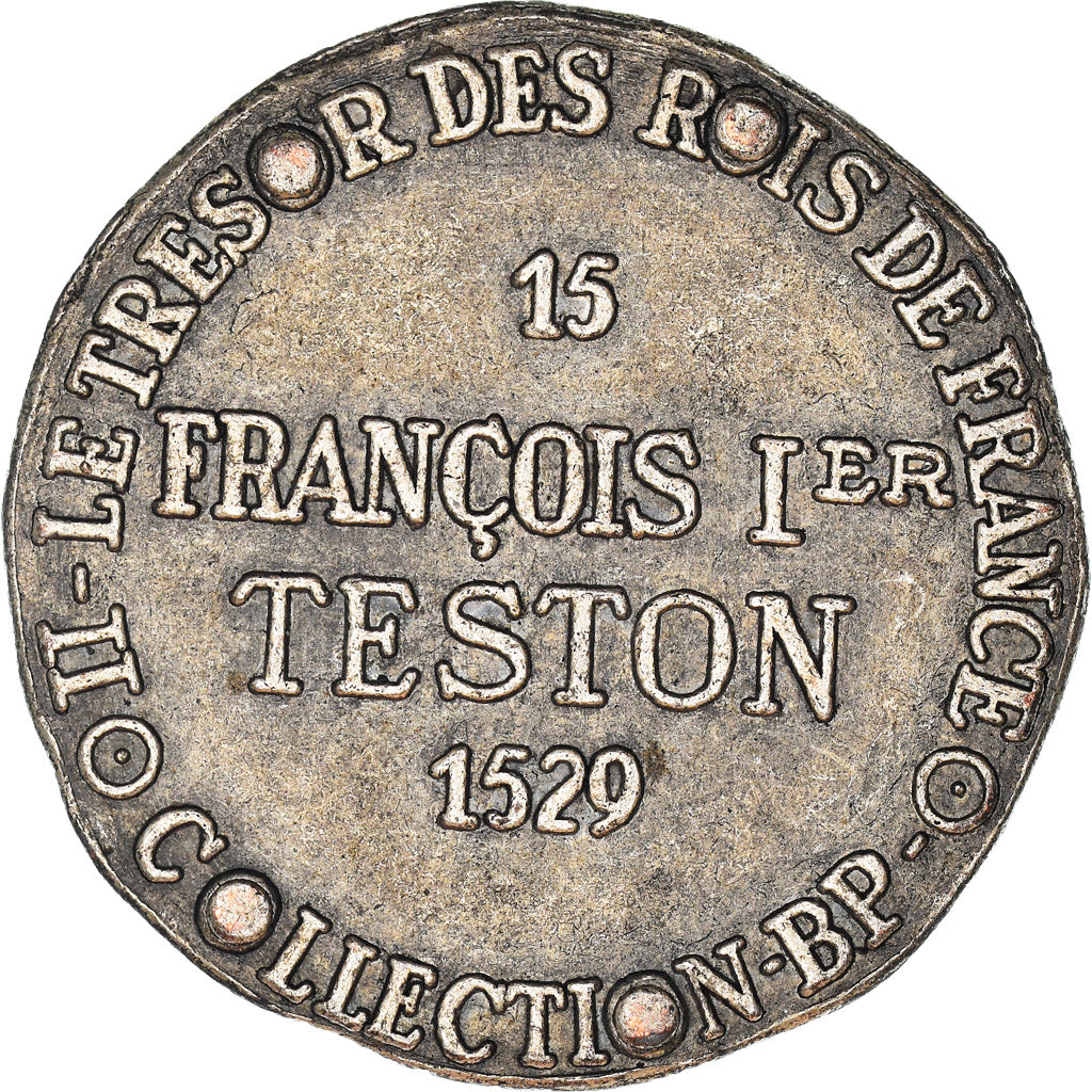 France, Jeton, Collection BP, Teston François Ier, History, SUP, Cuivre