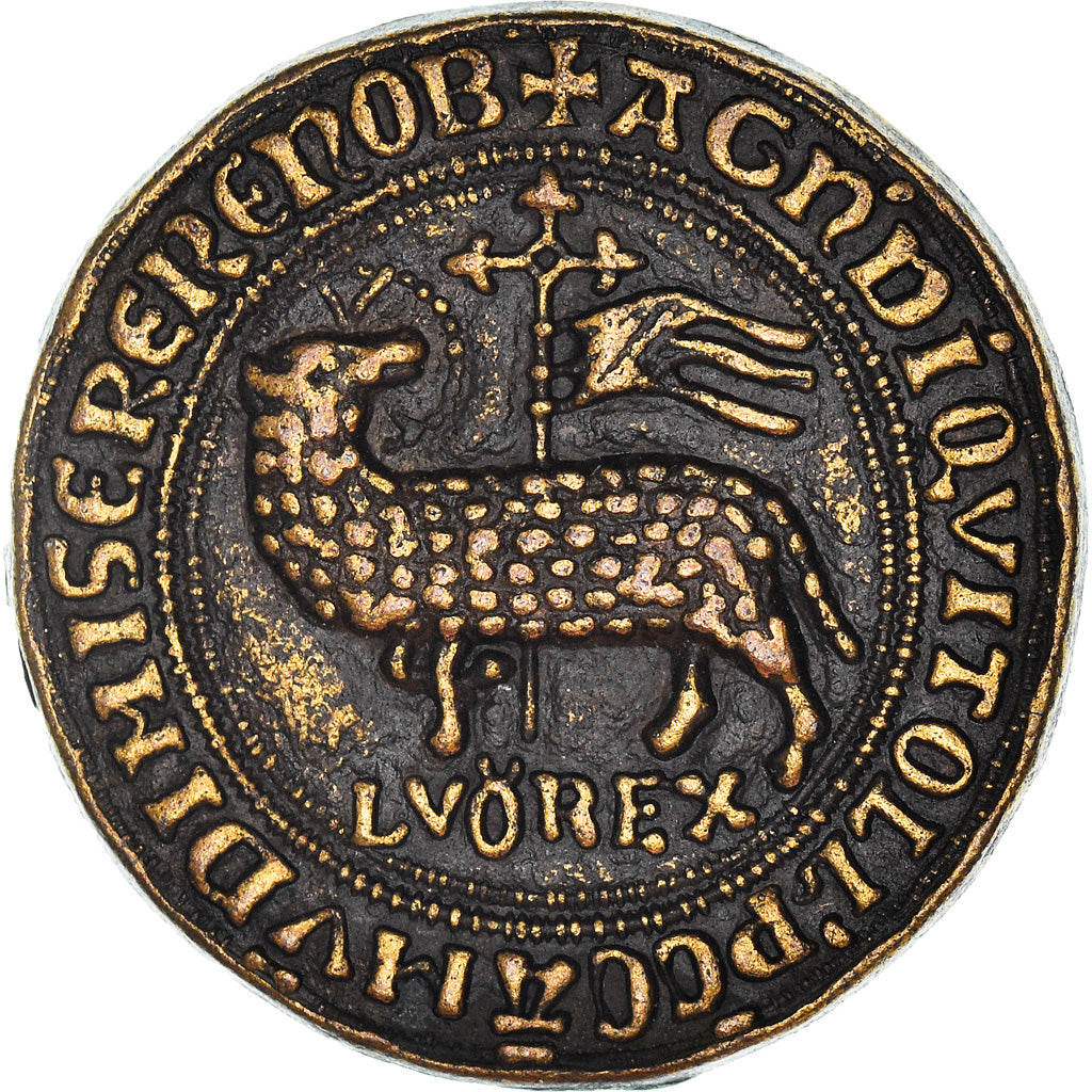 Francia, Token, Collection BP, Agnel d'Or, Louis le Hutin, History, EBC, Cobre