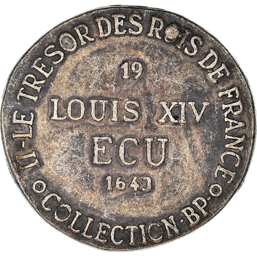 France, Token, Collection BP, Ecu Louis XIV, History, AU(55-58), Copper