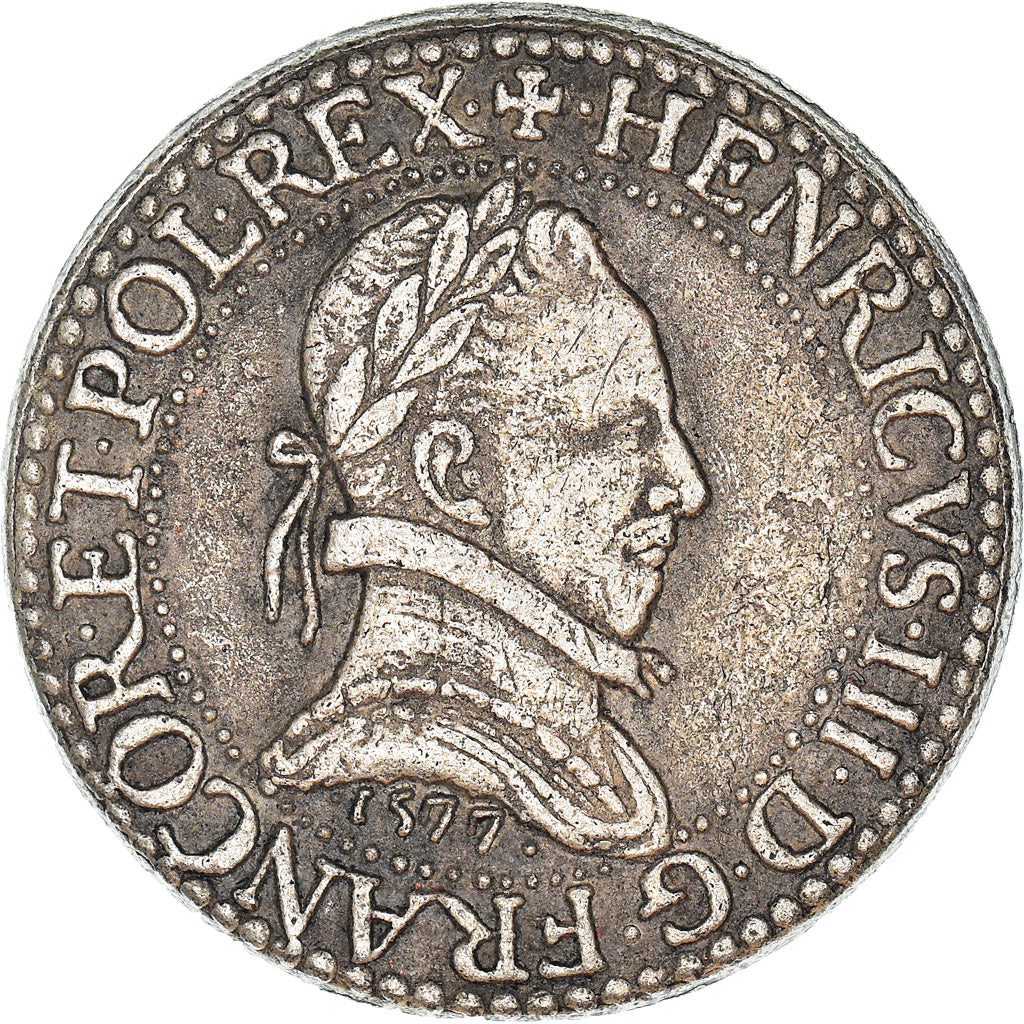 France, Jeton, Collection BP, Franc d'Argent Henri III, History, SUP, Cuivre