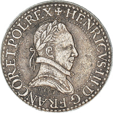France, Jeton, Collection BP, Franc d'Argent Henri III, History, SUP, Cuivre