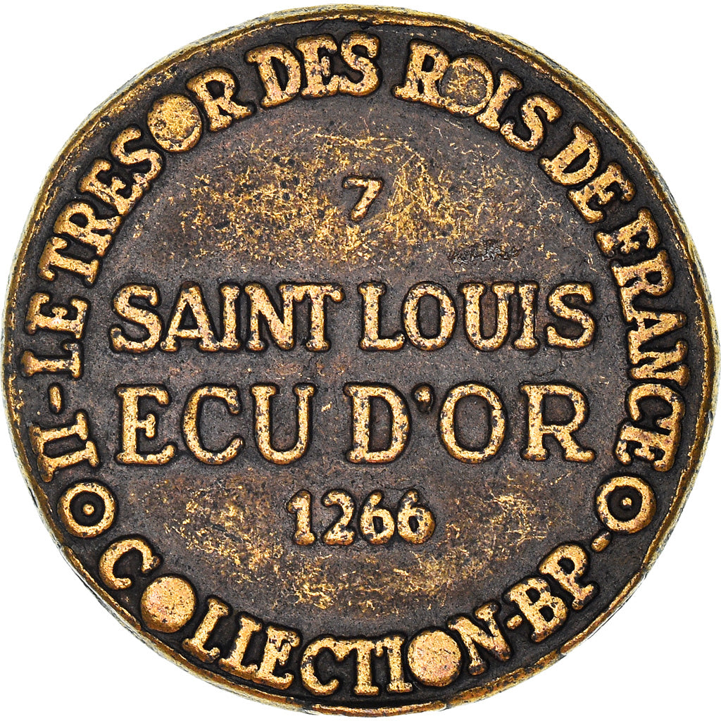 Frankreich, Token, Collection BP, Ecu d'Or Saint-Louis, History, VZ+, Kupfer