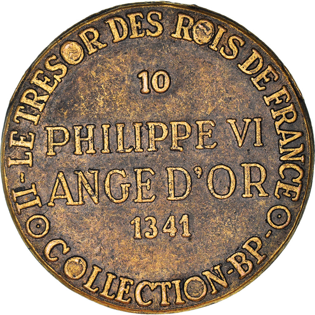 France, Token, Collection BP, Ange d'Or, Philippe VI, History, MS(60-62), Copper