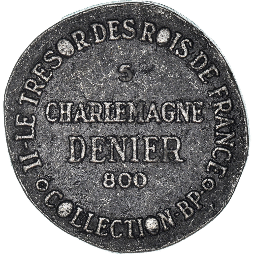 France, Token, Collection BP, Denier de Charlemagne, History, MS(60-62), Copper