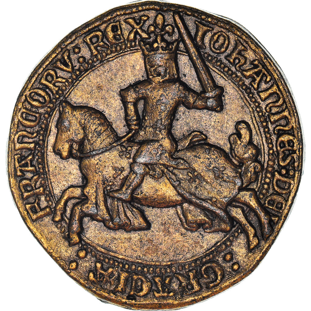 France, Token, Collection BP, Franc à Cheval, Jean Le Bon, History, MS(63)