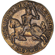 France, Token, Collection BP, Franc à Cheval, Jean Le Bon, History, MS(63)