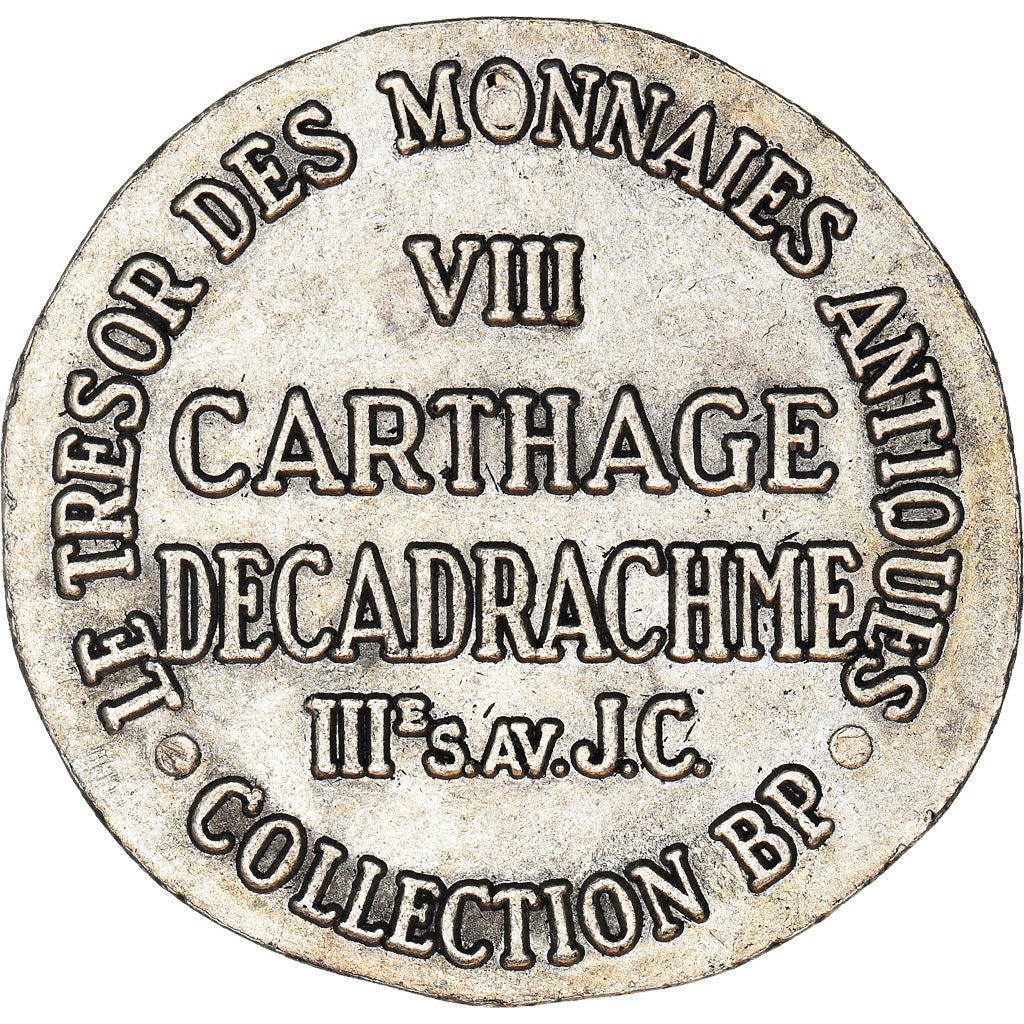 France, Token, Collection BP, Décadrachme Carthage, History, MS(63), Copper