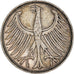 Coin, GERMANY - FEDERAL REPUBLIC, 5 Mark, 1951, Karlsruhe, EF(40-45), Silver