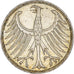 Munten, Federale Duitse Republiek, 5 Mark, 1970, Hambourg, ZF+, Zilver, KM:112.1