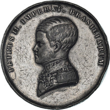 Brazil, Medal, Pedro II, Coronation, History, 1841, EF(40-45), Tin