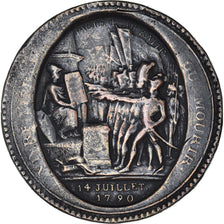 Coin, France, Monneron, 5 Sols, 1792, Birmingham, VF(20-25), Bronze, KM:Tn31