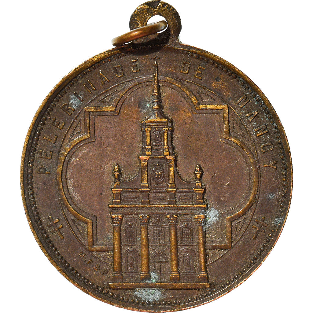 France, Médaille, Pèlerinage de Nancy, Notre Dame de Bon Secours, Religions &