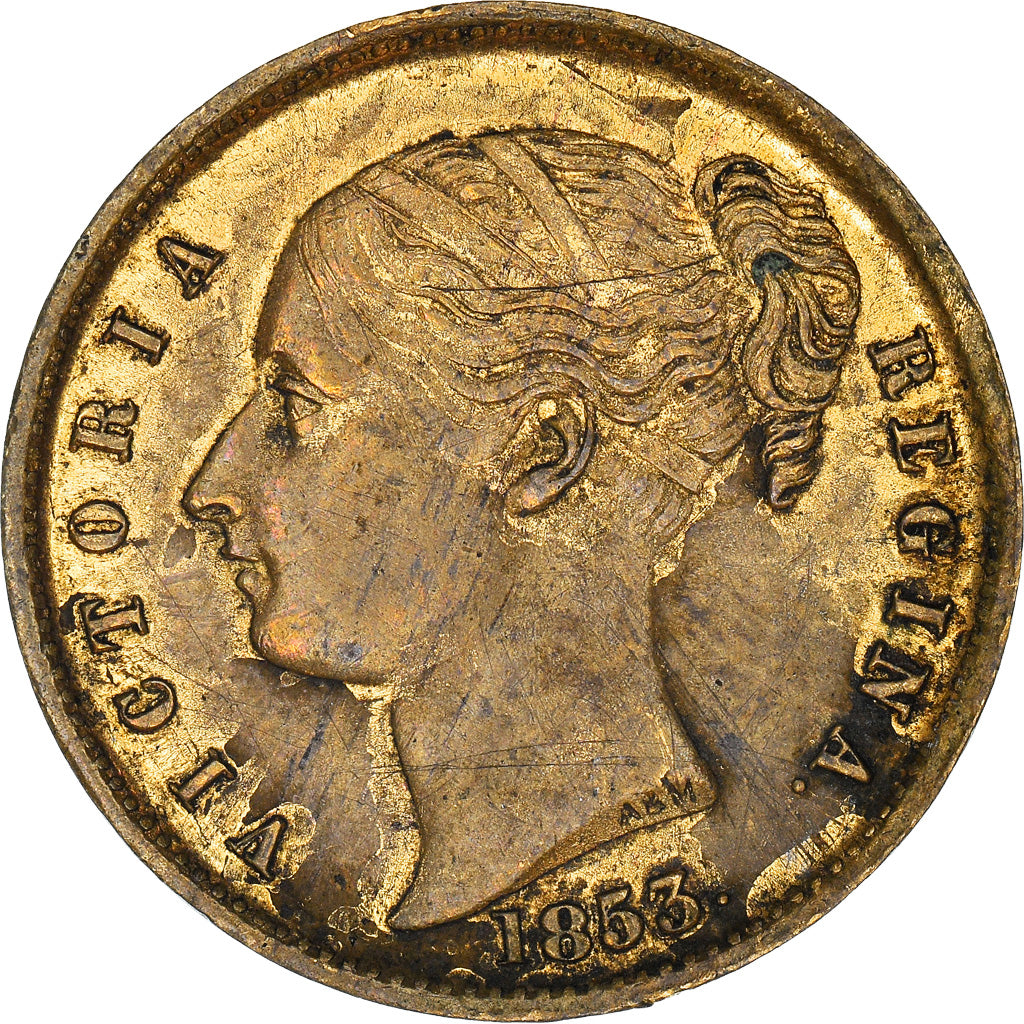 United Kingdom, Token, Gaming, Keep your temper, Victoria, 1853, VF(20-25)
