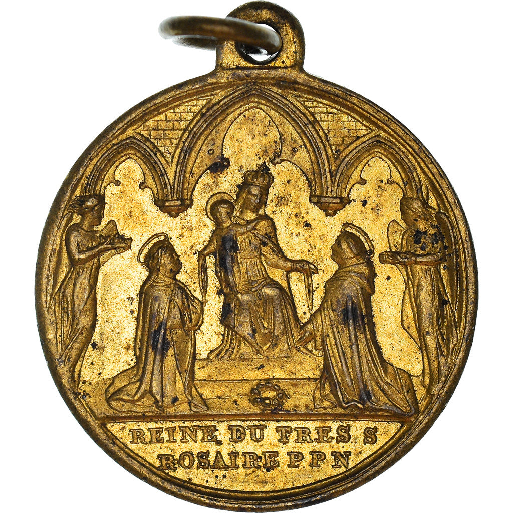 France, Medal, Marie, Reine du très Saint Rosaire, Religions & beliefs, Penin