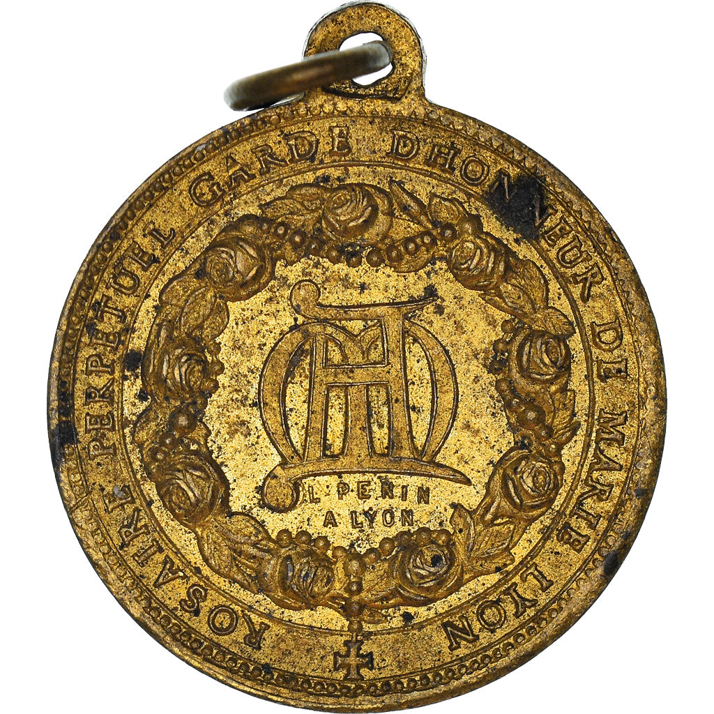 France, Medal, Marie, Reine du très Saint Rosaire, Religions & beliefs, Penin