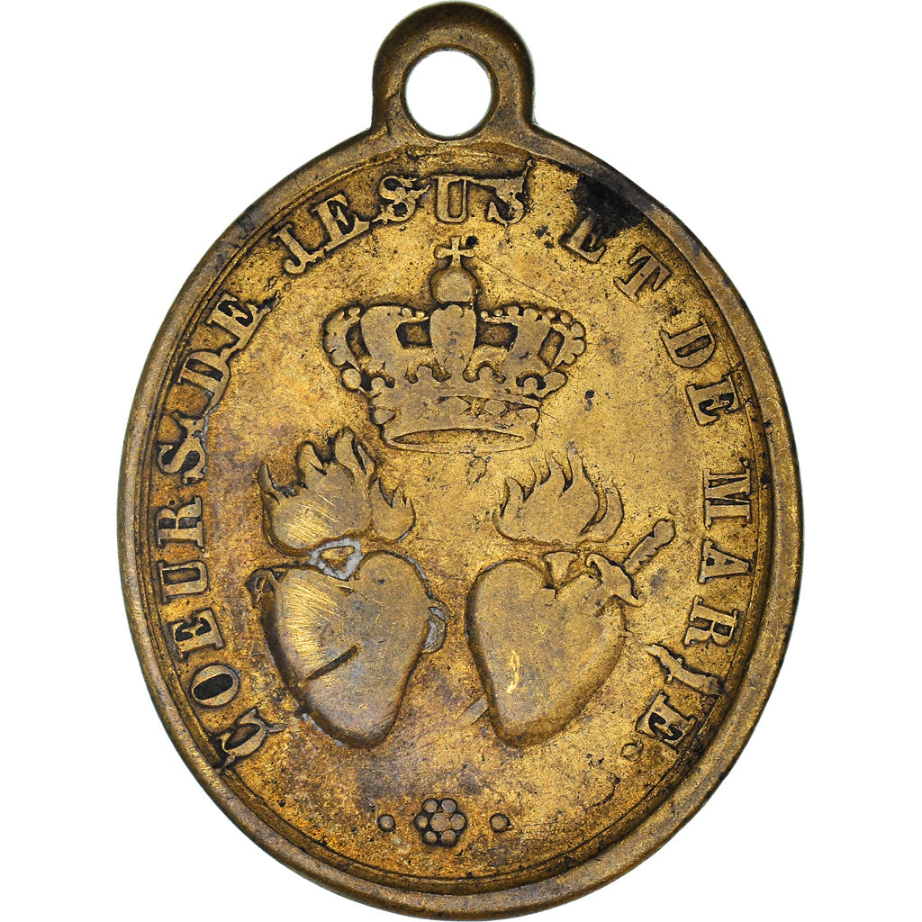Francia, medaglia, Notre Dame de Bon Secours, Religions & beliefs, MB+, Ottone
