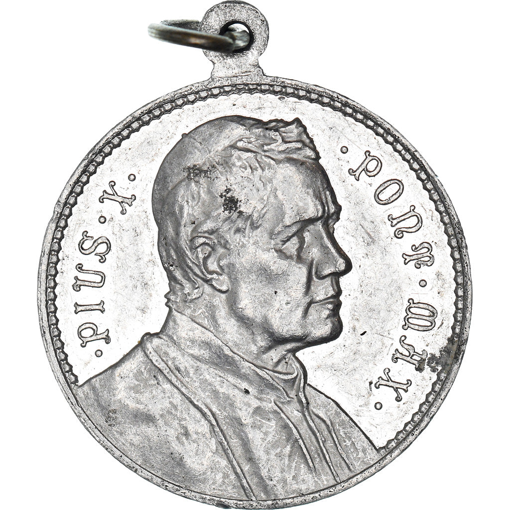 Vatican, Token, Le Pape Pie X, Religions & beliefs, AU(50-53), Aluminium