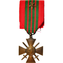 France, Croix de Guerre, Une Etoile, WAR, Medal, 1939, Uncirculated, Bronze, 37
