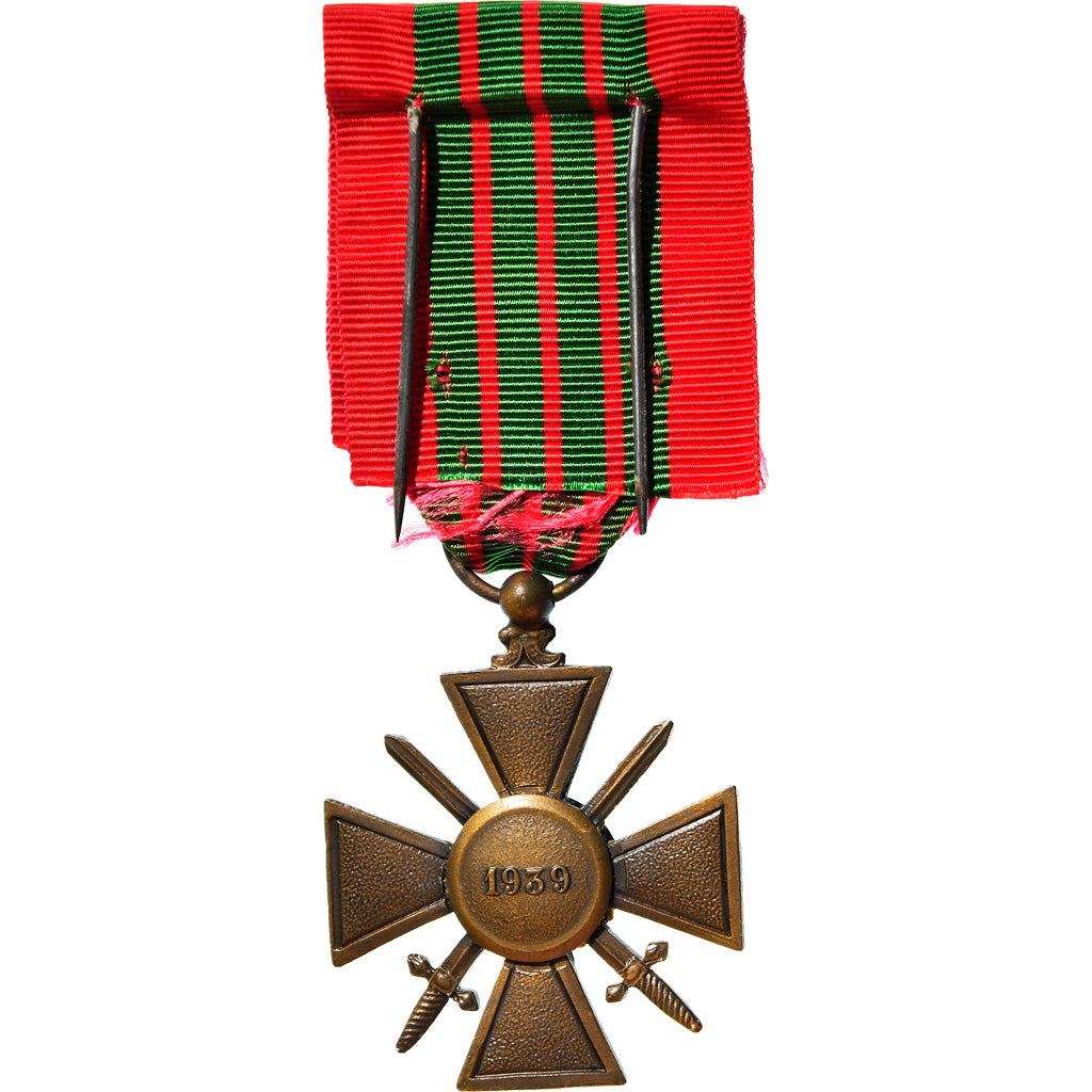 France, Croix de Guerre, Une Etoile, WAR, Medal, 1939, Uncirculated, Bronze, 37