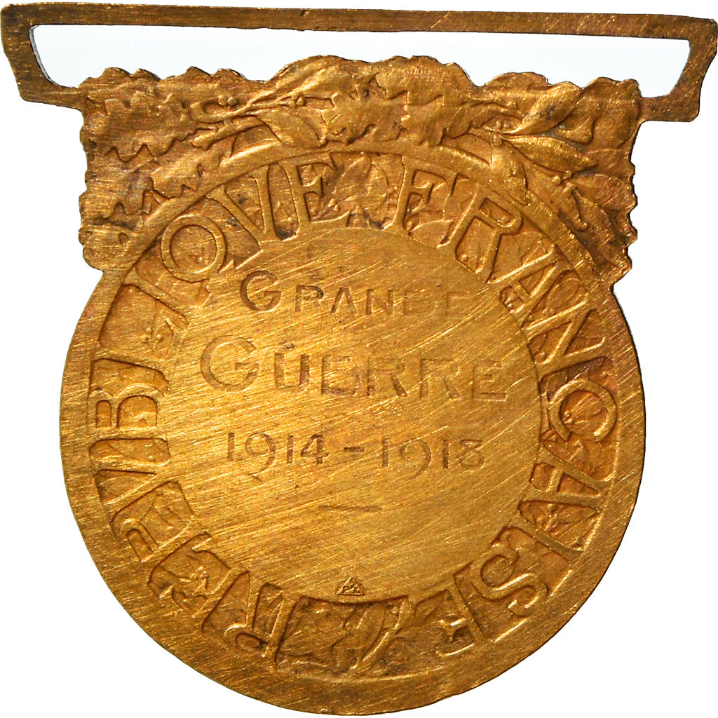 Francja, Grande Guerre, Medal, 1914-1918, Bardzo dobra jakość, Bronze, 33