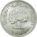 Moneda, Túnez, 5 Millim, 1983, SC, Aluminio, KM:282