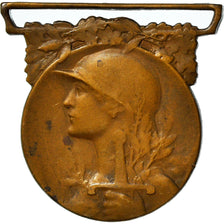 France, Grande Guerre, Médaille, 1914-1918, Très bon état, Morlon, Bronze, 33