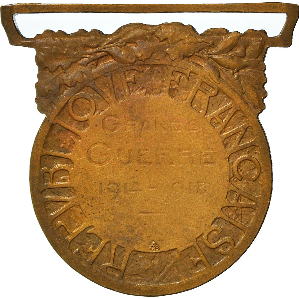Frankrijk, Grande Guerre, Medaille, 1914-1918, Heel goede staat, Morlon, Bronze