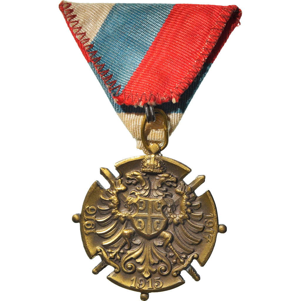 Serbia, Médaille commémorative de Serbie, medaglia, 1914-1918, Eccellente