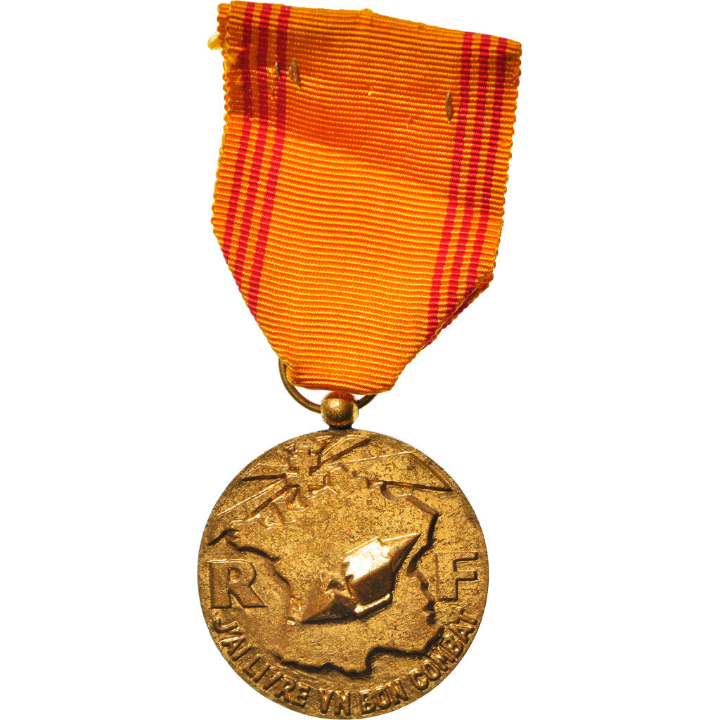 France, Insigne du Réfractaire, Médaille, Excellent Quality, Hollebeck, Gilt
