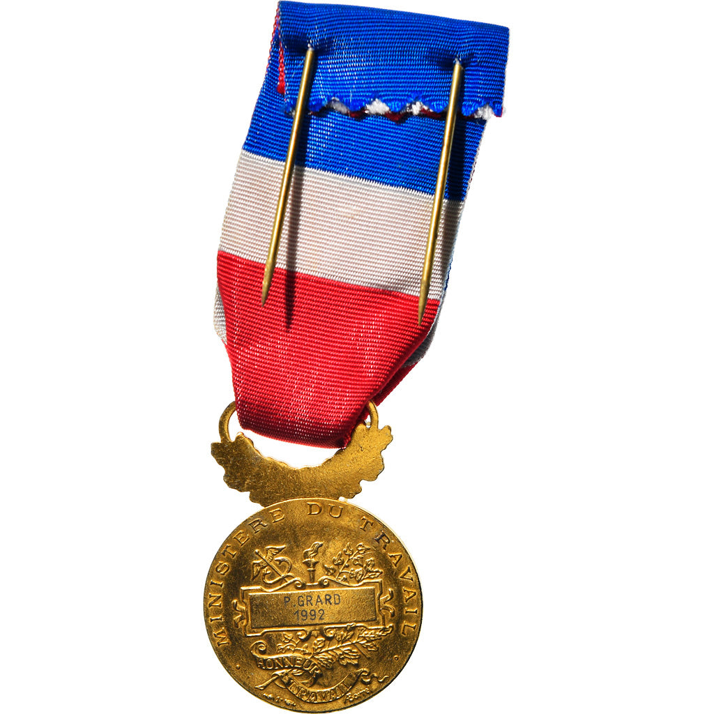 Frankreich, Médaille d'honneur du travail, Medaille, 1992, Excellent Quality