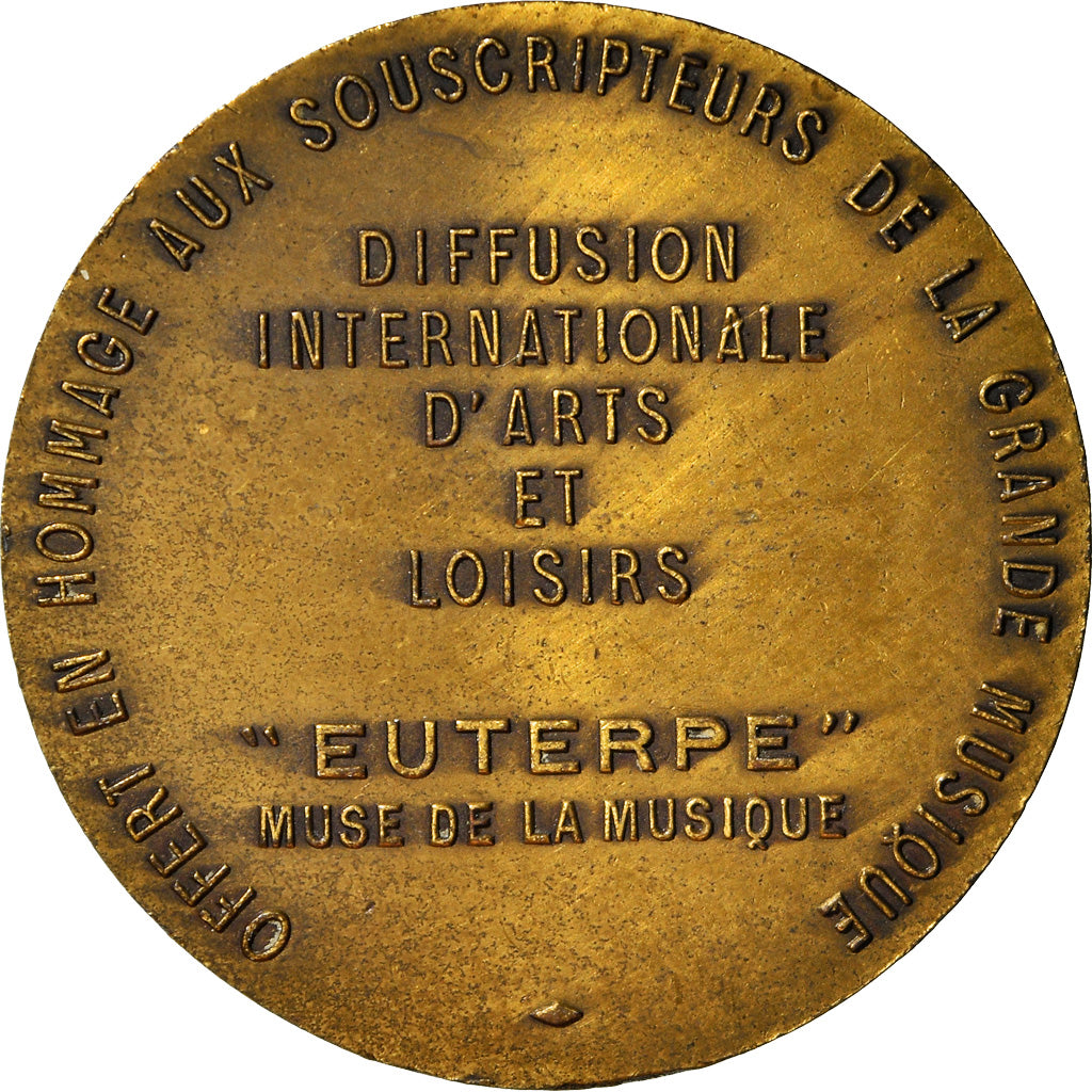 Frankreich, Medaille, Euterpe, muse de la musique, Arts & Culture, SS+, Bronze