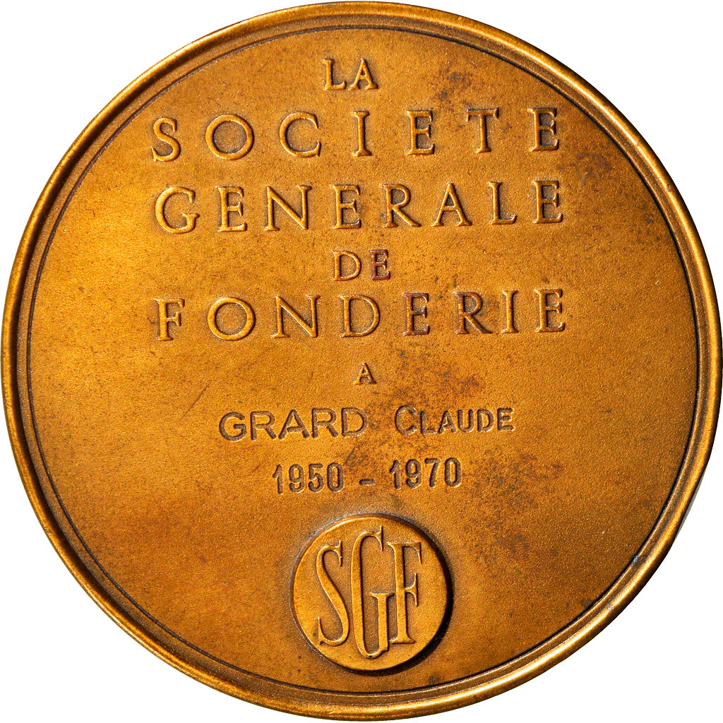 France, Medal, Société Générale de Fonderie, Business & industry, 1970