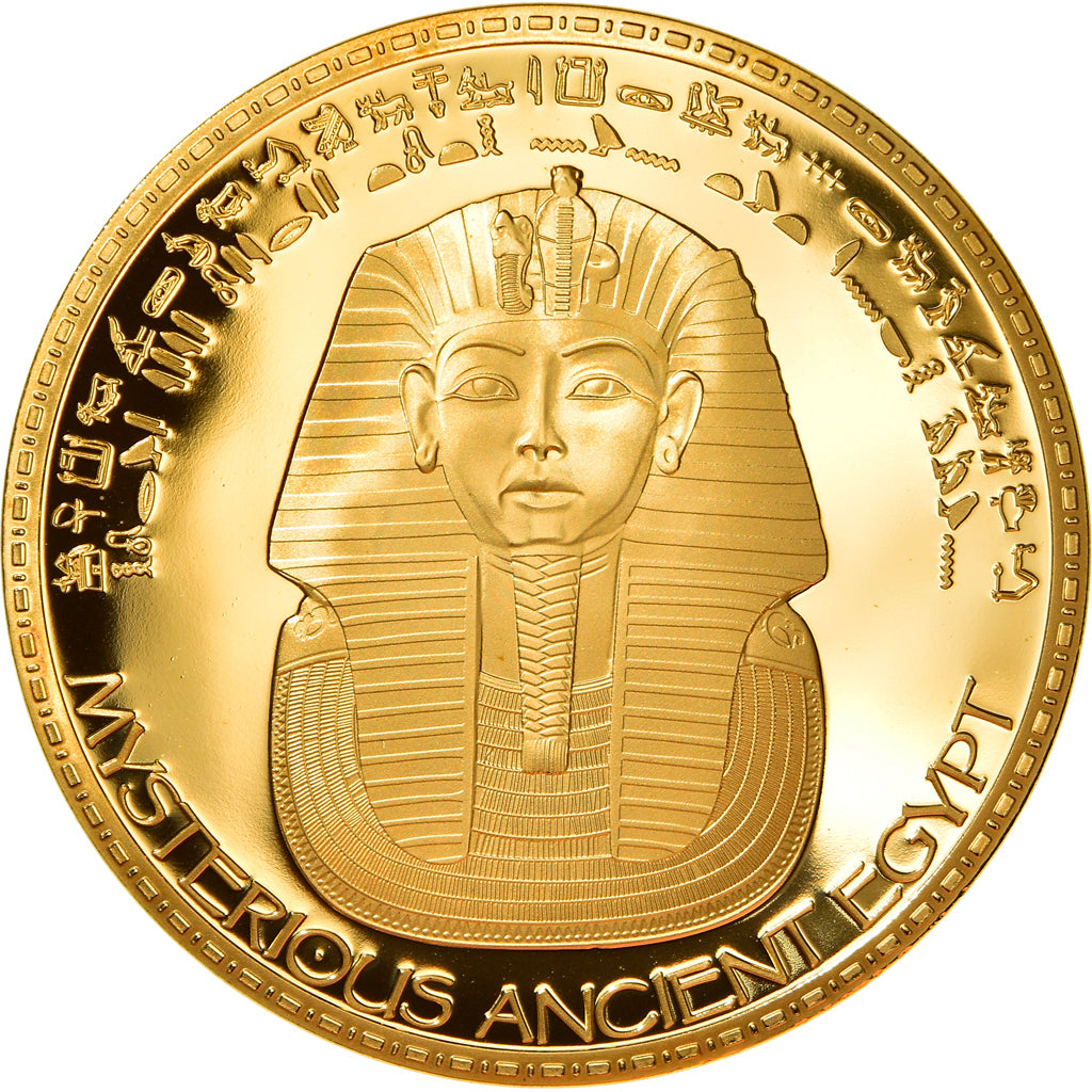Egypt, Medal, RA, God of the Sun and Radiance, History, MS(65-70), Copper Gilt