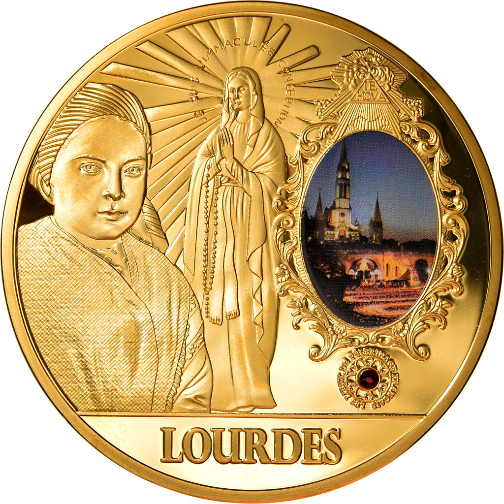 Frankreich, Medaille, Lourdes, Lieu de Pélerinage Français, Religions &