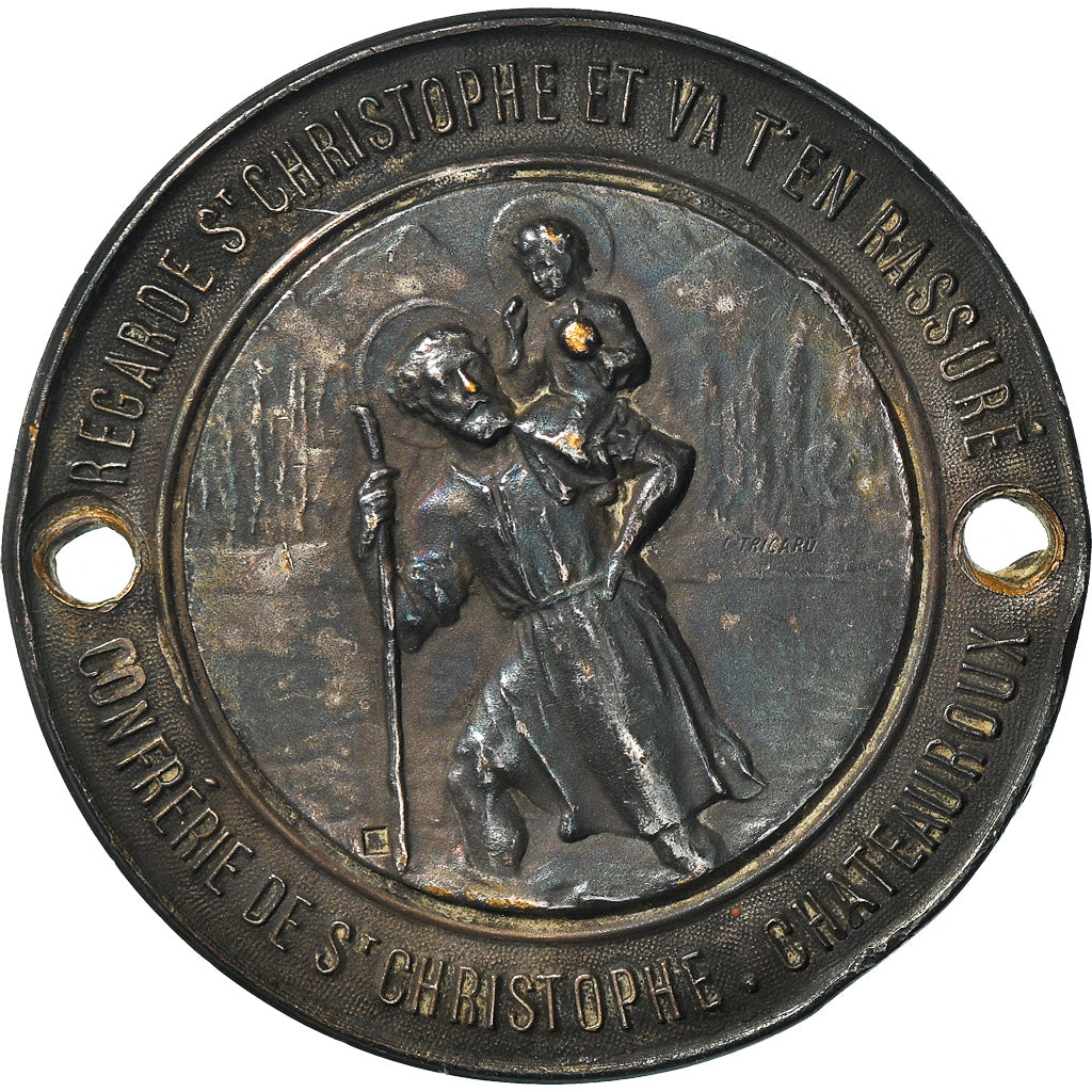 France, Medal, Confrérie de la Saint Christophe, Chateauroux, Religions &