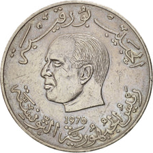 Tunisia, Dinar, 1976, EF(40-45), Copper-nickel, KM:304