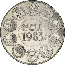 Francia, medaglia, Ecu Europa, Europe Assise, Politics, 1983, Rodier, FDC