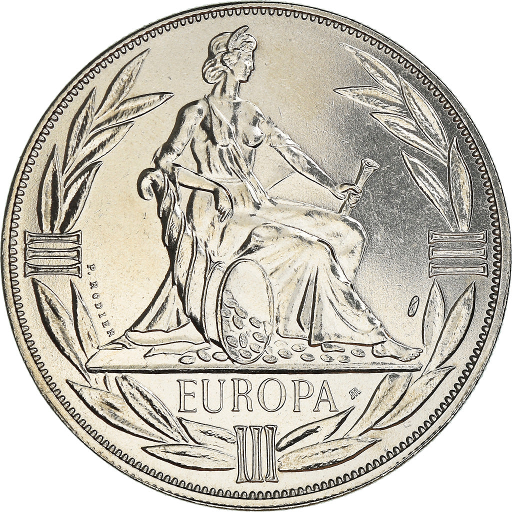 Francia, medaglia, Ecu Europa, Europe Assise, Politics, 1983, Rodier, FDC