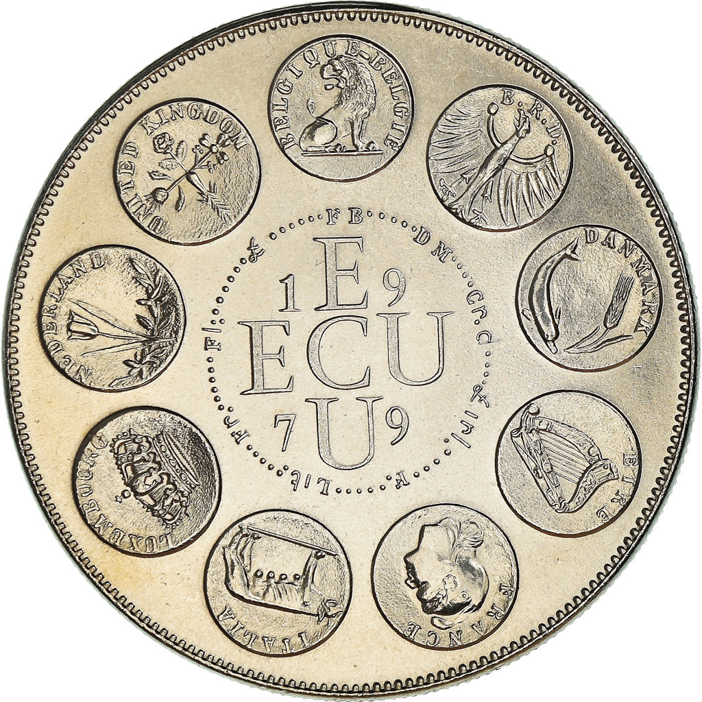 France, Médaille, Ecu Europa, Politics, 1979, Rodier, FDC, Copper-nickel
