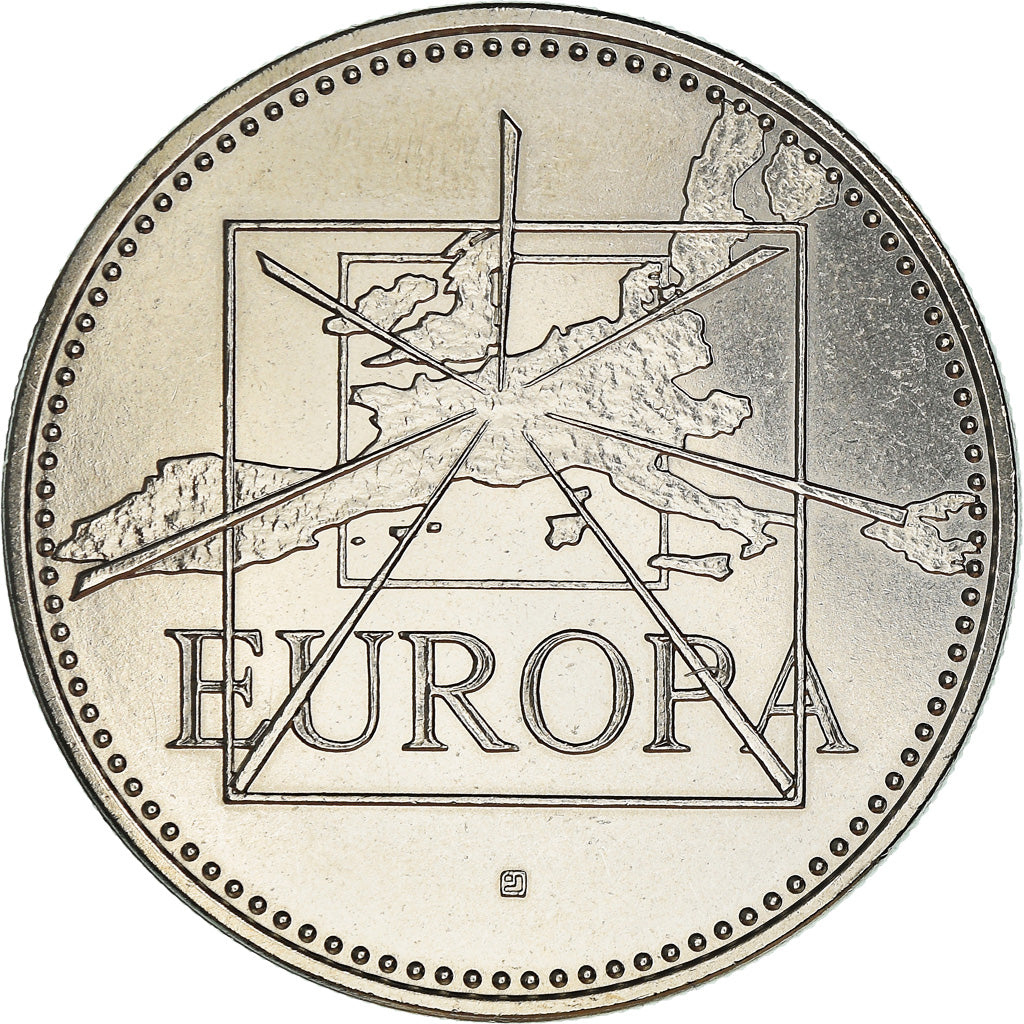 Frankrijk, Medaille, Ecu Europa, Politics, 1996, Jimenez, FDC, Copper-nickel